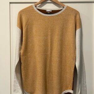 Smartwool Women’s Two-Tone Sweater - Mustard and Cream